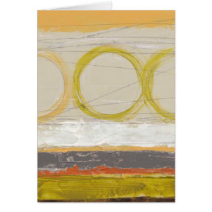 Yellow & Orange Circles on Multicolored Background