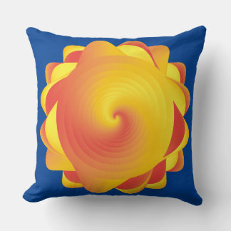 yellow orange cushion