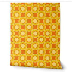 Yellow Orange Doughnuts With Filling Burnt Orange Wallpaper