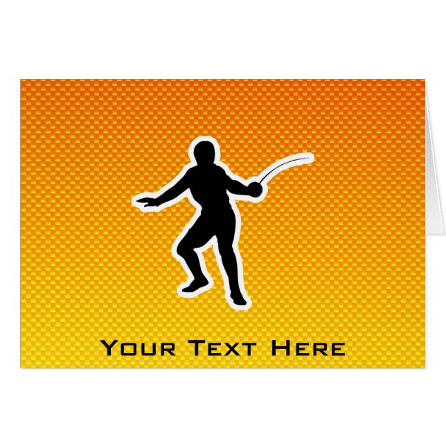 Yellow Orange Fencing (Front Horizontal)