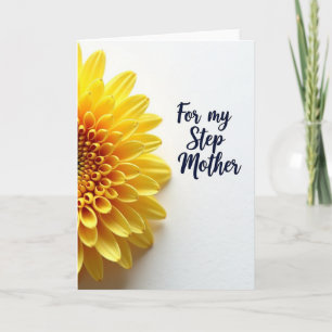 Yellow Orange Flower Day Card