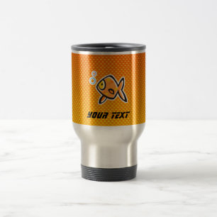 Yellow Orange Goldfish Travel Mug