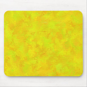 Yellow Orange Green Abstract Pattern Mouse Mat
