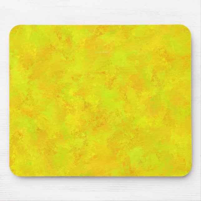 Yellow Orange Green Abstract Pattern Mouse Mat (Front)