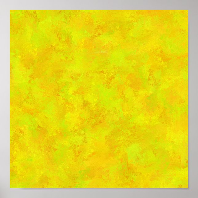 Yellow Orange Green Abstract Pattern Poster (Front)