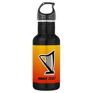 Yellow Orange Harp 532 Ml Water Bottle