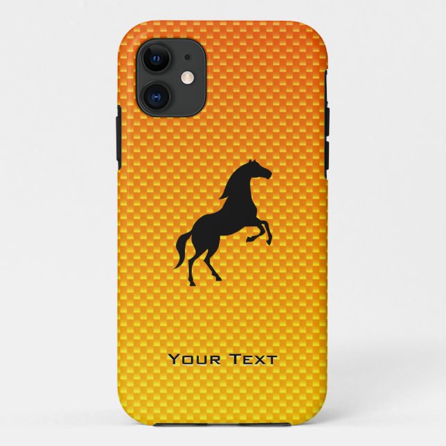 Yellow Orange Horse Case-Mate iPhone Case (Back)