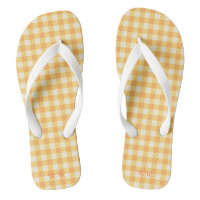 Yellow Orange Ish Preppy Gingham Plaid