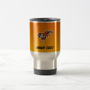 Yellow Orange Lobster Travel Mug