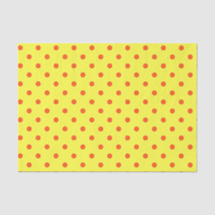 Yellow & Orange Polka Dots Tissue Paper