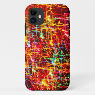Yellow Orange Red Green Blue Purple Abstract Light iPhone 11 Case