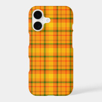 Yellow Orange Retro Gingham Plaid