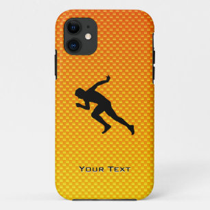 Yellow Orange Running iPhone 11 Case