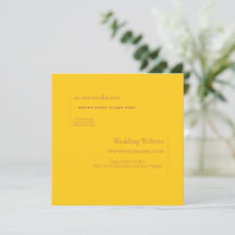Yellow, Orange & Rust Accommodation Enclosure Card
