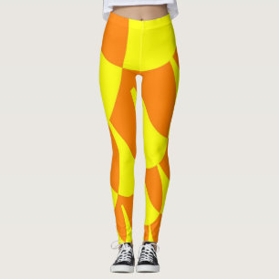Yellow Orange Scales Leggings