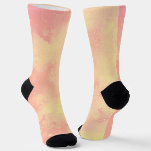 Yellow Orange  Storm Clouds  Socks