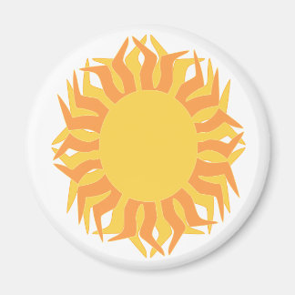 yellow orange sun magnet