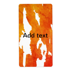 Yellow orange watercolor add text abstract paintin