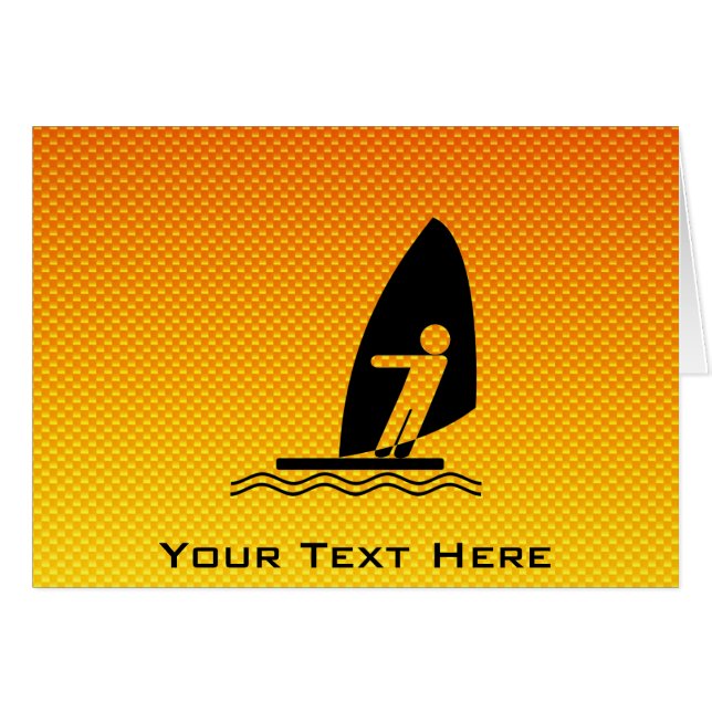 Yellow Orange Windsurfing (Front Horizontal)