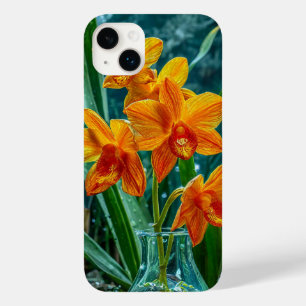Yellow orchid flower Case-Mate iPhone 14 plus case
