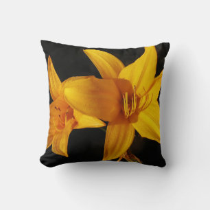 Yellow Orchid Pillow