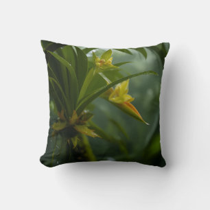 Yellow Orchid Rainforest Cushion