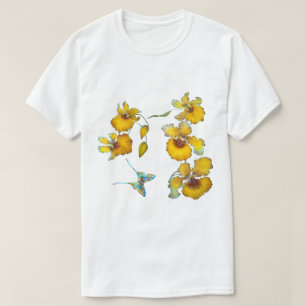 Yellow Orchids Transparent Background T-Shirt