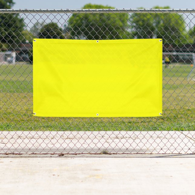 Yellow Outdoor Banner (Insitu)