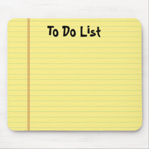 Yellow Pad Mouse Mat