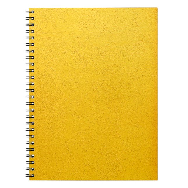 YELLOW PAINTED WALL - COLOURFUL INSPIRATION FOR A  NOTEBOOK (Front)