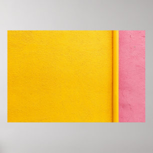 YELLOW PAINTED WALL - COLOURFUL INSPIRATION FOR A POSTER