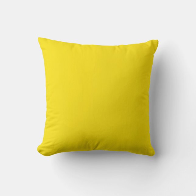 Yellow Painting Abstract Art Cushion (Front)