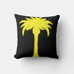 Yellow Palm Tree Cushion
