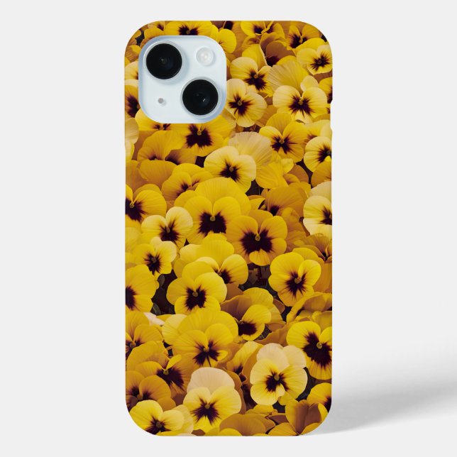 Yellow Pansies Phone Case (Back)