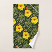 Yellow pansy floral summery