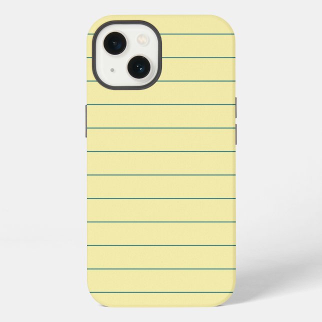Yellow Paper iPhone Case (Back)