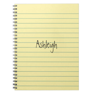 Yellow Paper Notebook