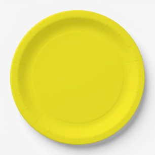 Yellow Paper Plate