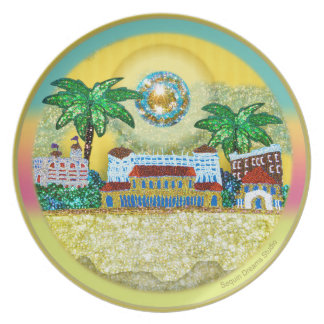 Yellow Paradise Bondi Beach Australia Plate