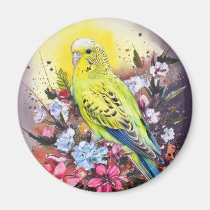 Yellow Parakeet Magnet