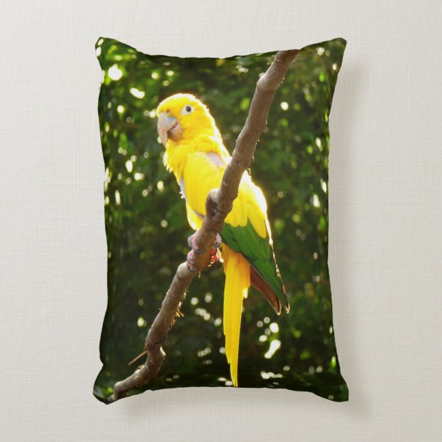Yellow Parrot Decorative Cushion (Front(Vertical))