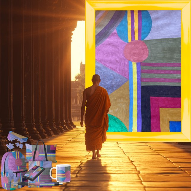 "Yellow Pathway" Notebook (Get the full “Yellow Pathway” collection at: https://bit.ly/SmartArtIIZazzle. )