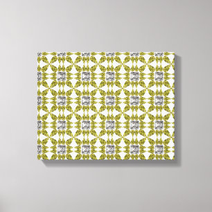 Yellow Pattern Canvas Print