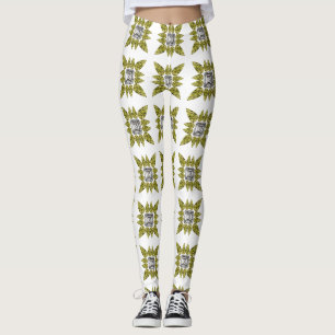 Yellow Pattern Leggings