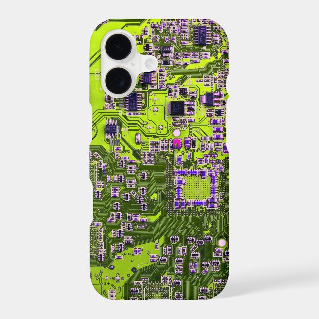Yellow PCB Circuit Board Design for IT Pros (Back)