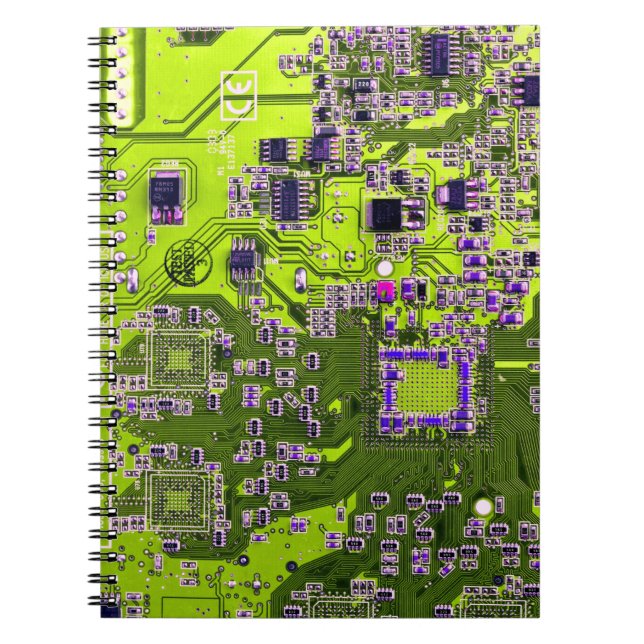 Yellow PCB Circuit Board Design for IT Pros Notebook (Front)
