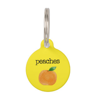 Yellow Peaches Pet Pet Tag