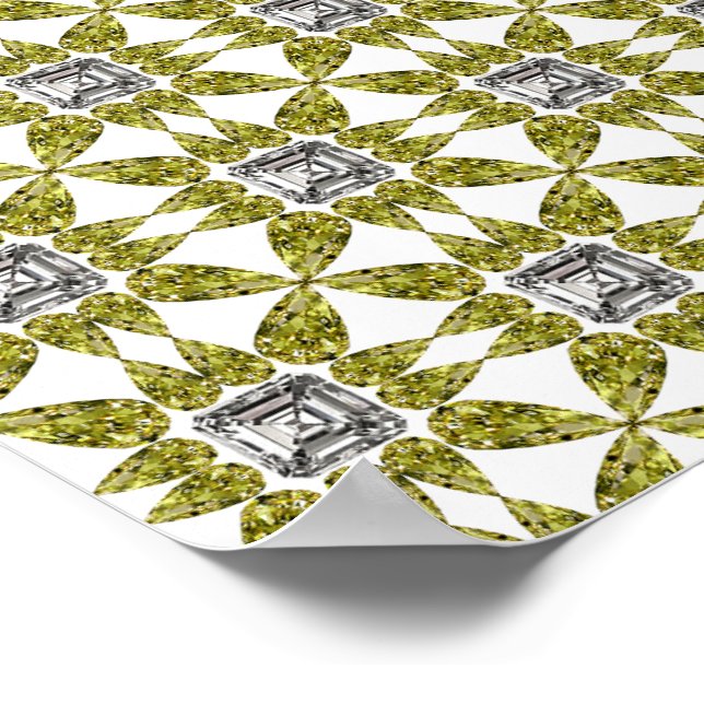 Yellow Pear Diamond Poster (Corner)