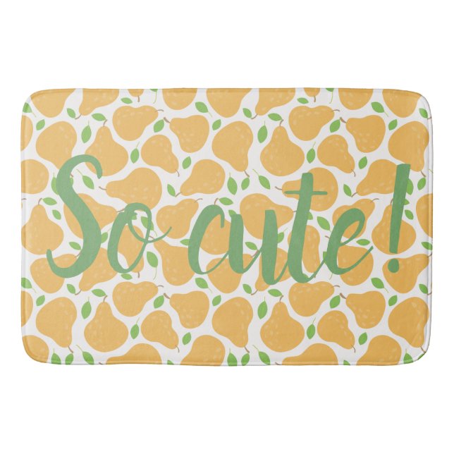 Yellow Pear | So Cute Bath Mat (Front)
