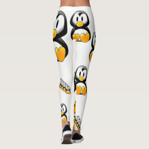 yellow penguin white legging teenager